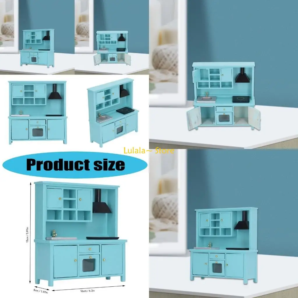 Y4QA Domki dla lalek w skali 1/12 Miniaturowe meble kuchenne Udawaj zabawę dla dzieci