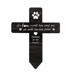 Pet Memorial Graves Markers Memorial Garden Cemetery Yard Decoration Dog Grave Stake Pet Loss Memorial Plaques Outdoors Pet