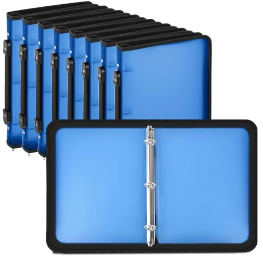

Pcs Plastic Zipper Binders with 3 Ring Zipper Binder Refillable File Organizer Planner for Projects Assignments Memos School Wo