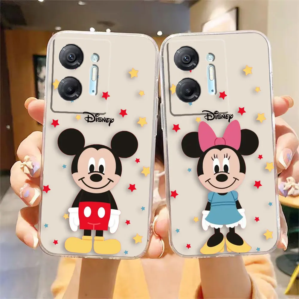 Clear Phone Case For Infinix HOT 9 10 11 12 12i 20 20s 30 POVA 2 3 4 PRO PLAY Case Funda Shell Mickey Minnie Mouse Anime Cartoon