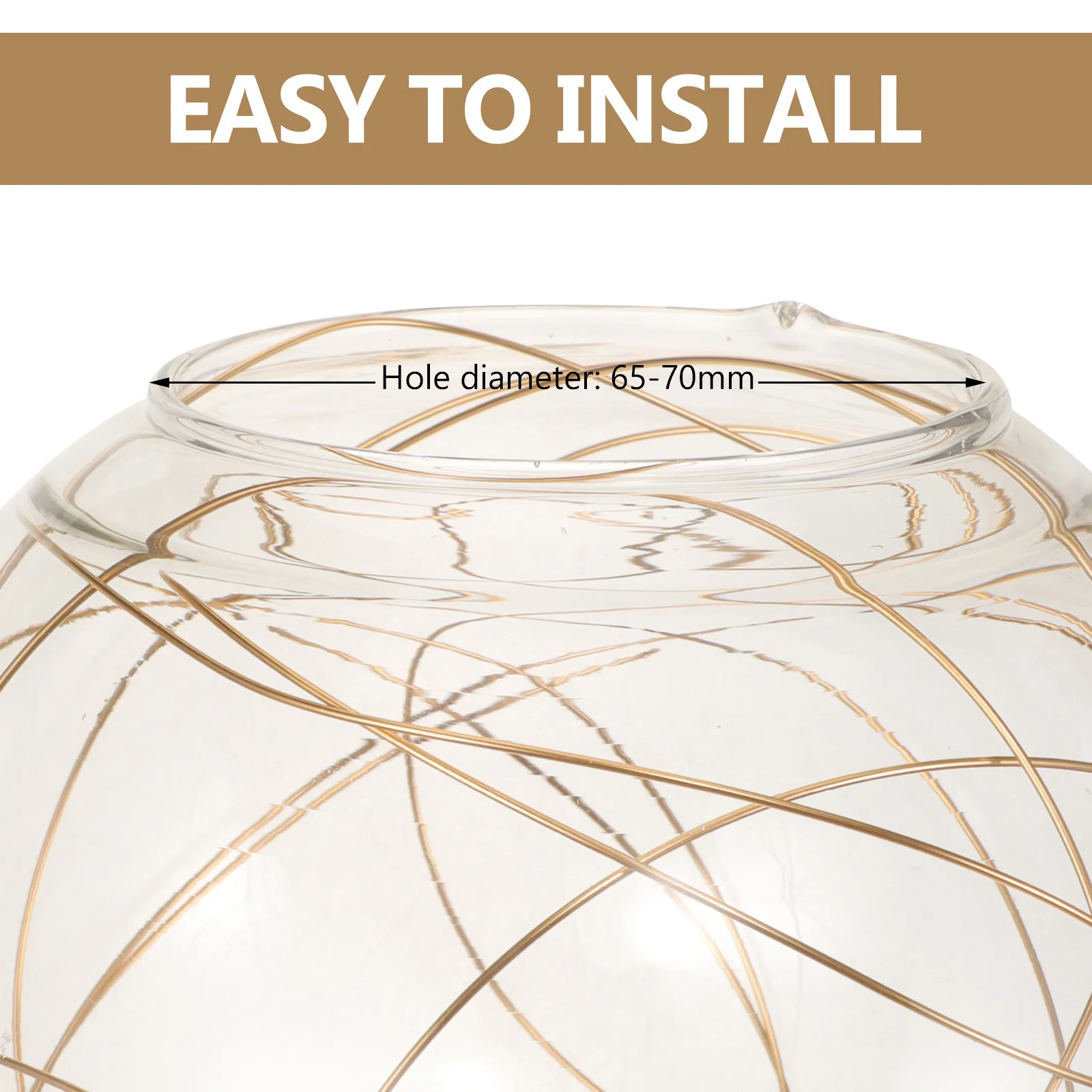 

Glass Ball Lampshade Replacement Small Decorative Lamp Shade Cover for Bar Home Living Room Pendant Lamp Glass Lampshade