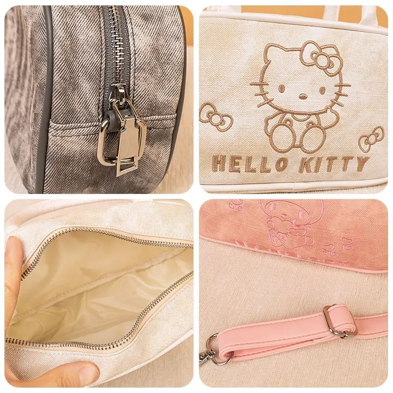 

Kawaii Sanrio HelloKitty Handbag Female Kuromi Melody Single Room Crossbody Bag Cute Shoulder Bag Christmas Halloween Gifts Toys