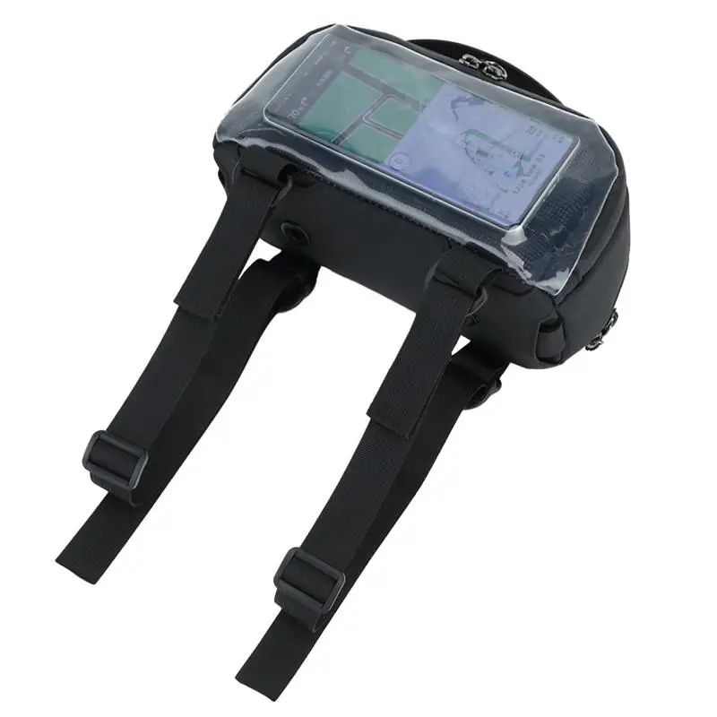 Front Motorcycle Bag Touch Screen Waterproof Navigation Handlebar Bag Motorbike Expandable Storage Bag Moto Accessories