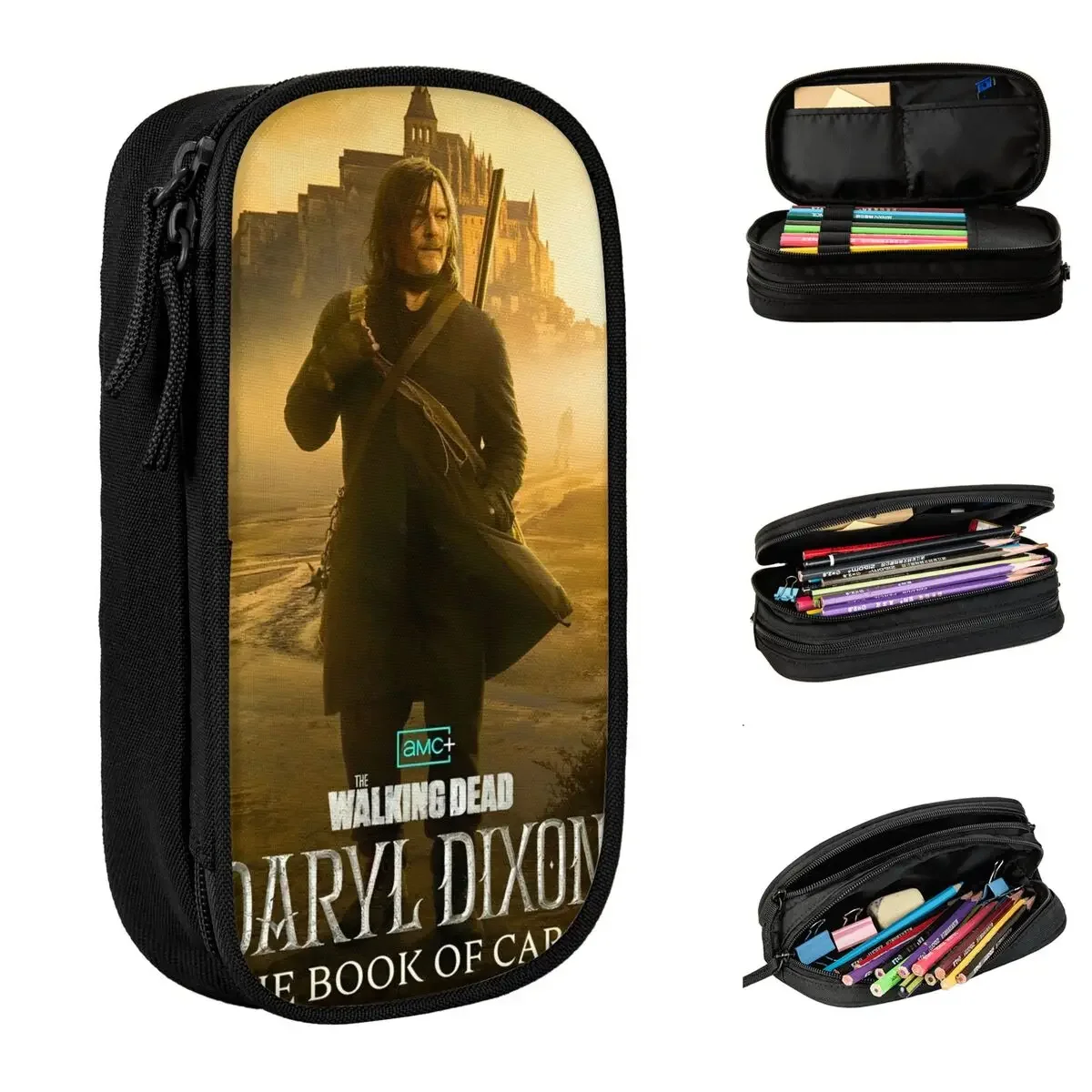 

The Walking Dead Pencil Case Pen Box Bag Student Large Storage Students School Zipper Pencilcases