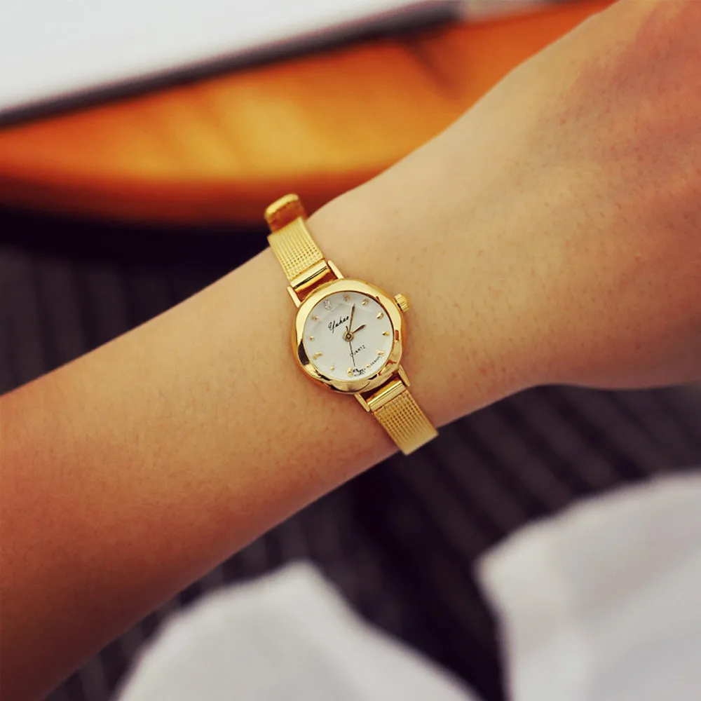 Women Quartz Analog Wrist Watches Classic Simple Exquisite Small Dial Bracelet Watch Daily Causal All-Match Fashion Watch