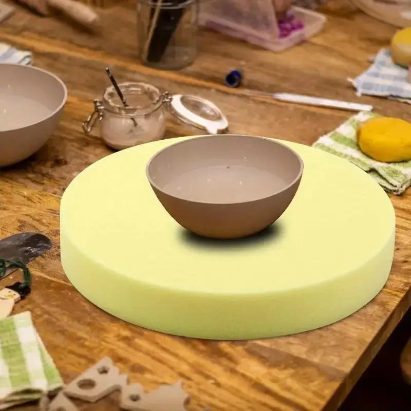 Large Round Pottery Sponge Cushion For Clay Crafts Molding: Painting Ceramic Tool Artists Beginners
