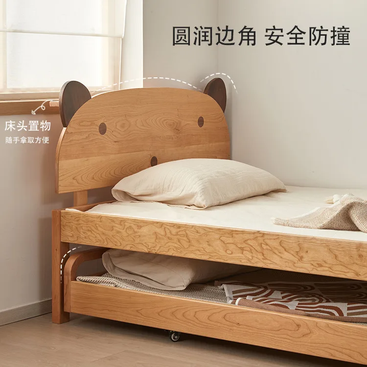 Movable and foldable combination splicing bed Mother and child bed Trailer Up and down double-layer
