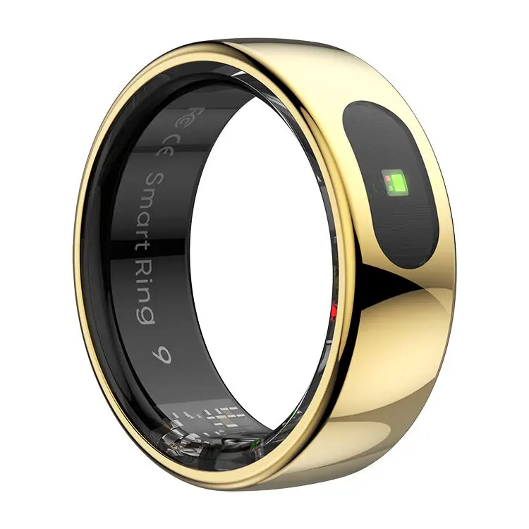2025 R08 Smart Rings Health Fitness Tracker 5ATM Waterproof Heart Rate Blood Oxygen Monitor Smart Ring with Charging Case