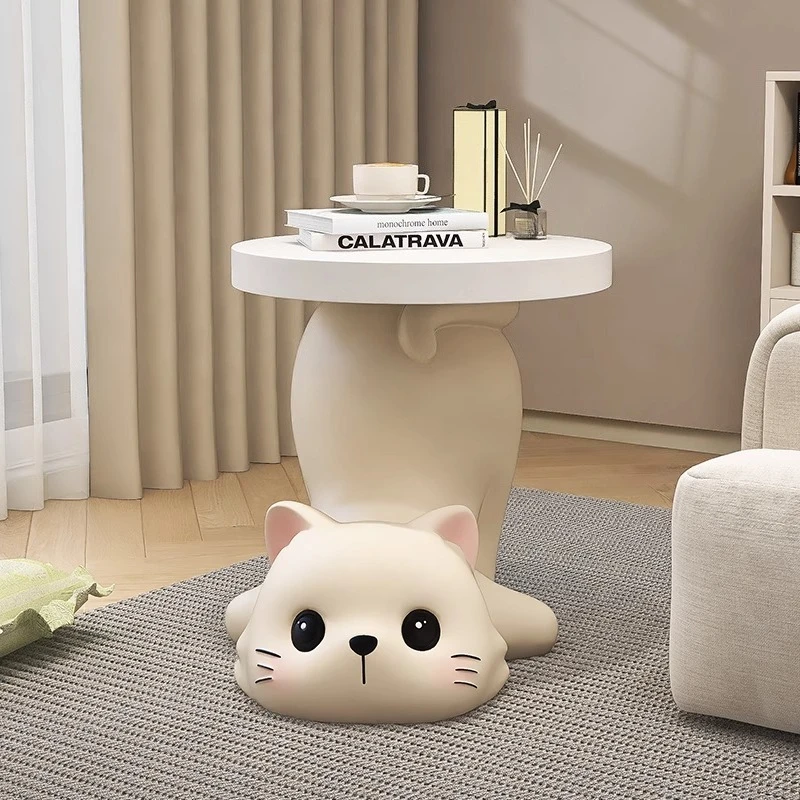 

cat sofa edge, floor ornaments, living room TV cabinet decorations