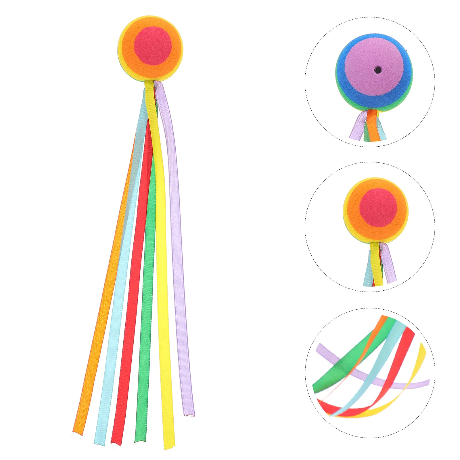 เสาอากาศรถยนต์ตกแต่ง ดีไซน์ทรงลูกบอลสีรุ้ง วัสดุทนทานสำหรับสัตว์เลี้ยง ไม่ต้องใช้เครื่องมือ ใช้ได้กับรถยนต์ทุกประเภท