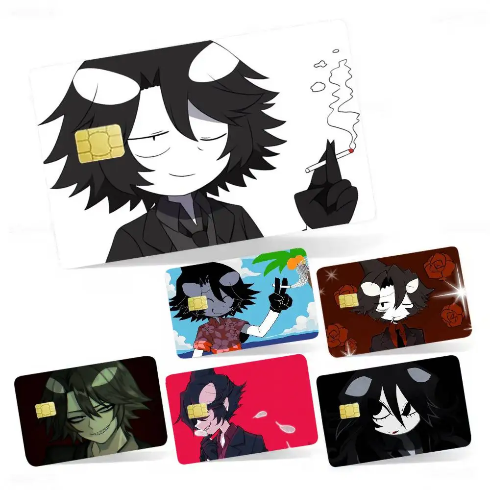 

Game O-Okegom Idate 4pcs 1Set Laser Holographic Sticker Skin Cover for Credit Bank Debit Card