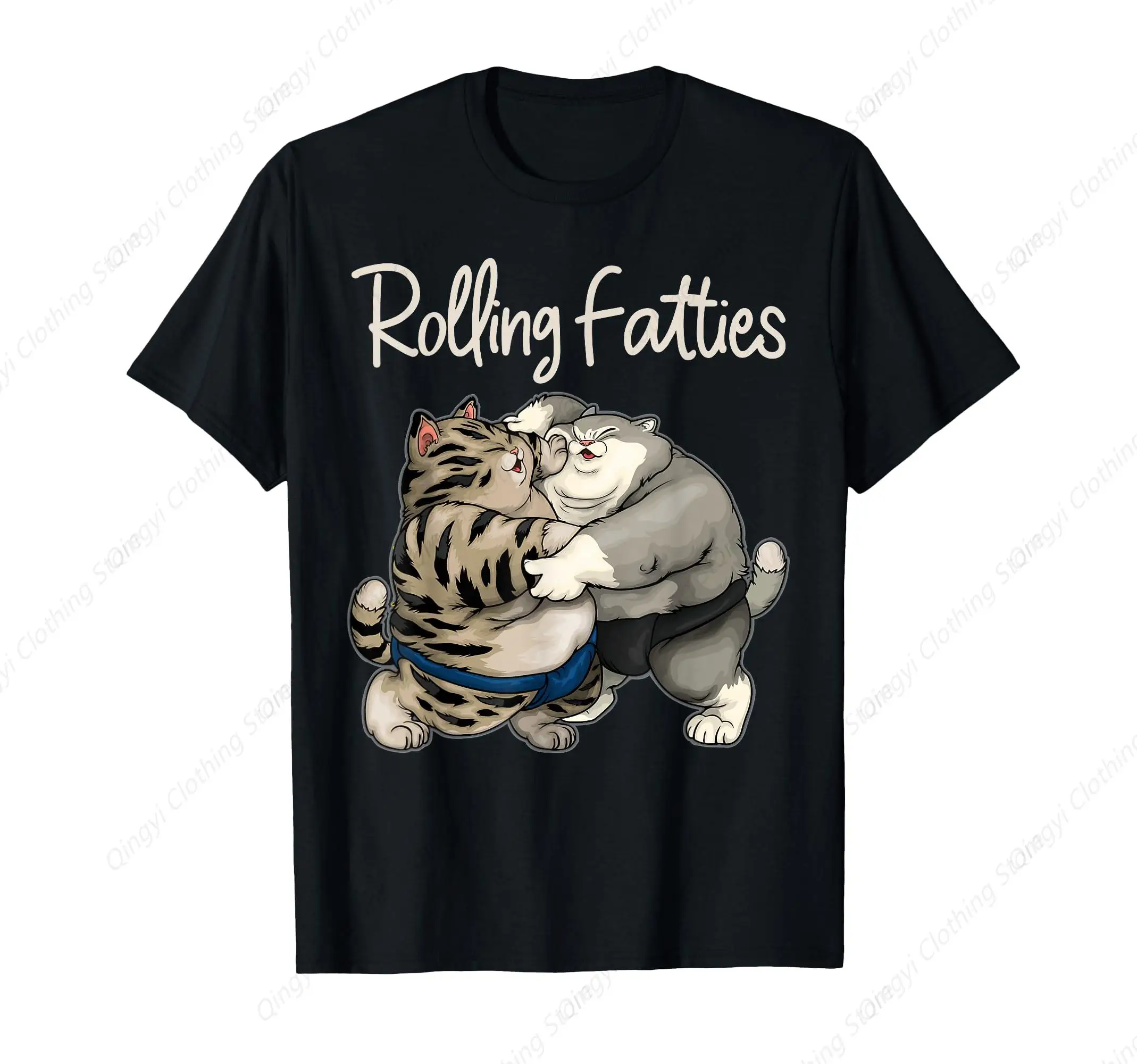 

Rolling Fatties Cat Cute Cat Funny Rolling Fatties Cat T-Shirt