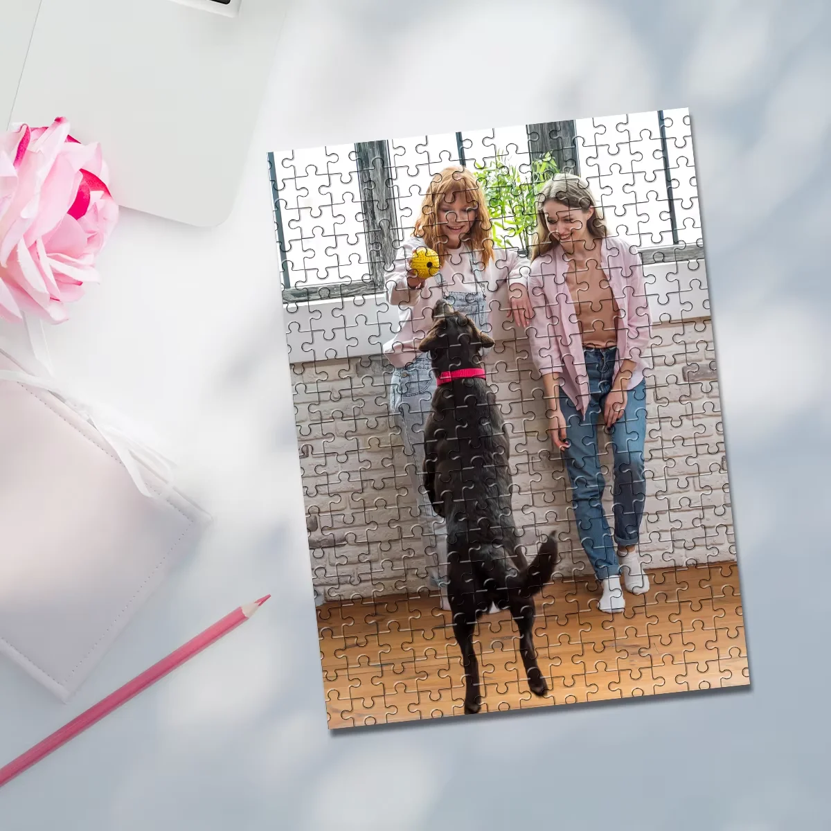 98/300/500/1000 قطعة شخصية مخصصة صور لغز كلب لتقوم بها بنفسك صور لغز صورة شخصية هدية عيد ميلاد تذكار المواصفات #2