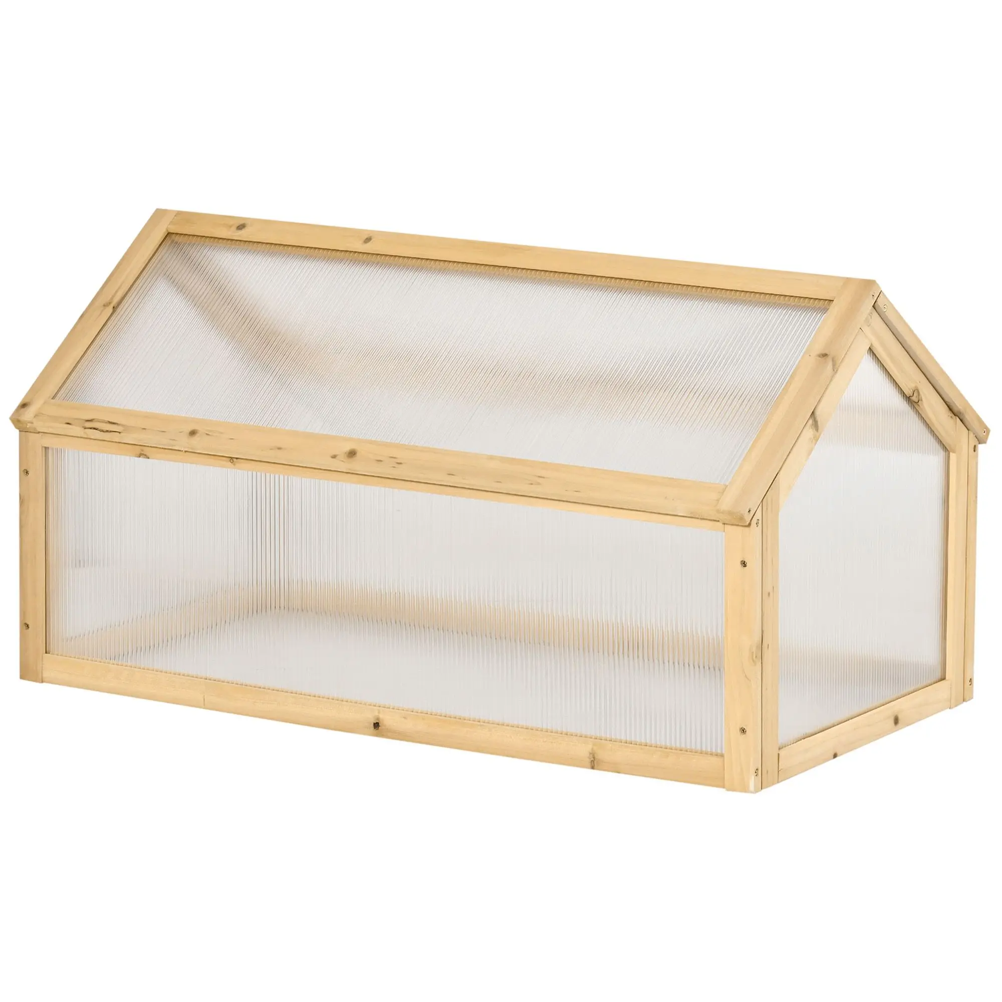 

For Wooden Cold Frame Greenhouse Garden Portable Raised Planter with Openable Top for Indoor, Outdoor, Flowers, Vegetables, Plan