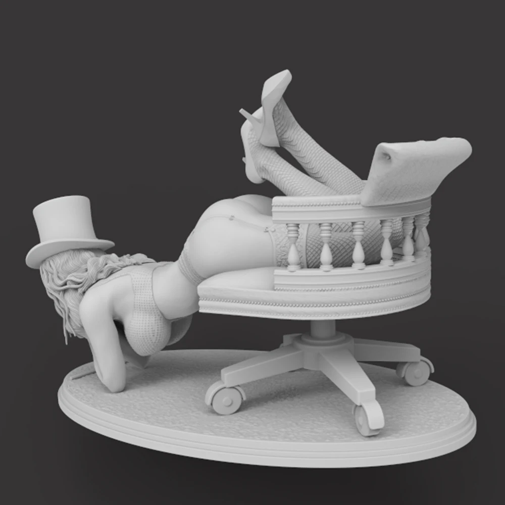 1:24 Belle Zatana FUTA, modelo impreso en 3d, Kit de modelo de figura sin pintar de resina NSFW, Kits Gk de garaje en miniatura, juguetes Diy sin montar