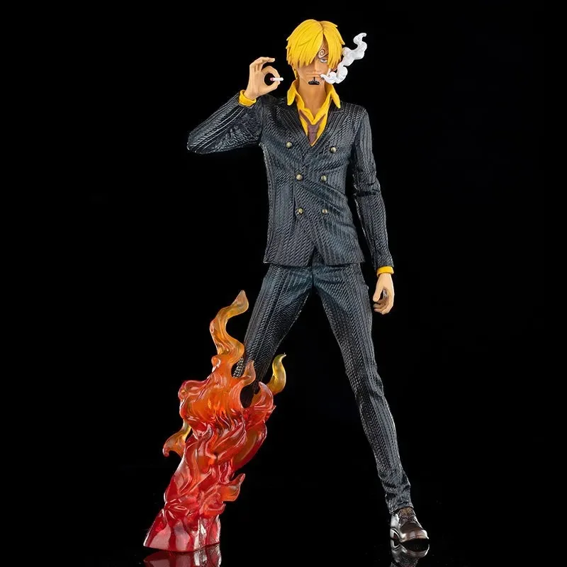 33cm jednoczęściowa figurka Anime GK Vinsmoke Sanji Model z pcv dekoracja biurka ozdoby dla dzieci kolekcjonerskie zabawki dla dorosłych