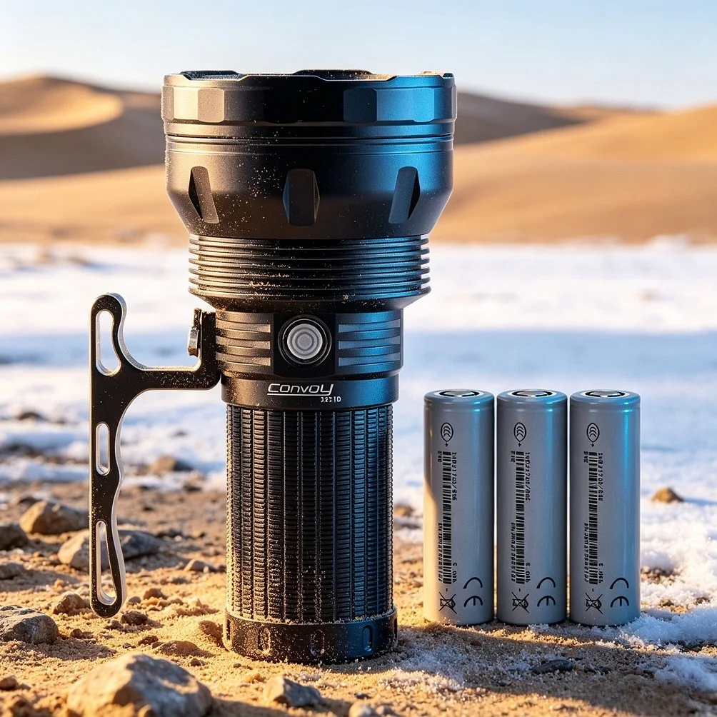 New Convoy 3X21D Power LED Flashlights SBT90.2 7000lm Type-c Rechargeable Torch Light by 21700 Battery for Self-defense Hunting