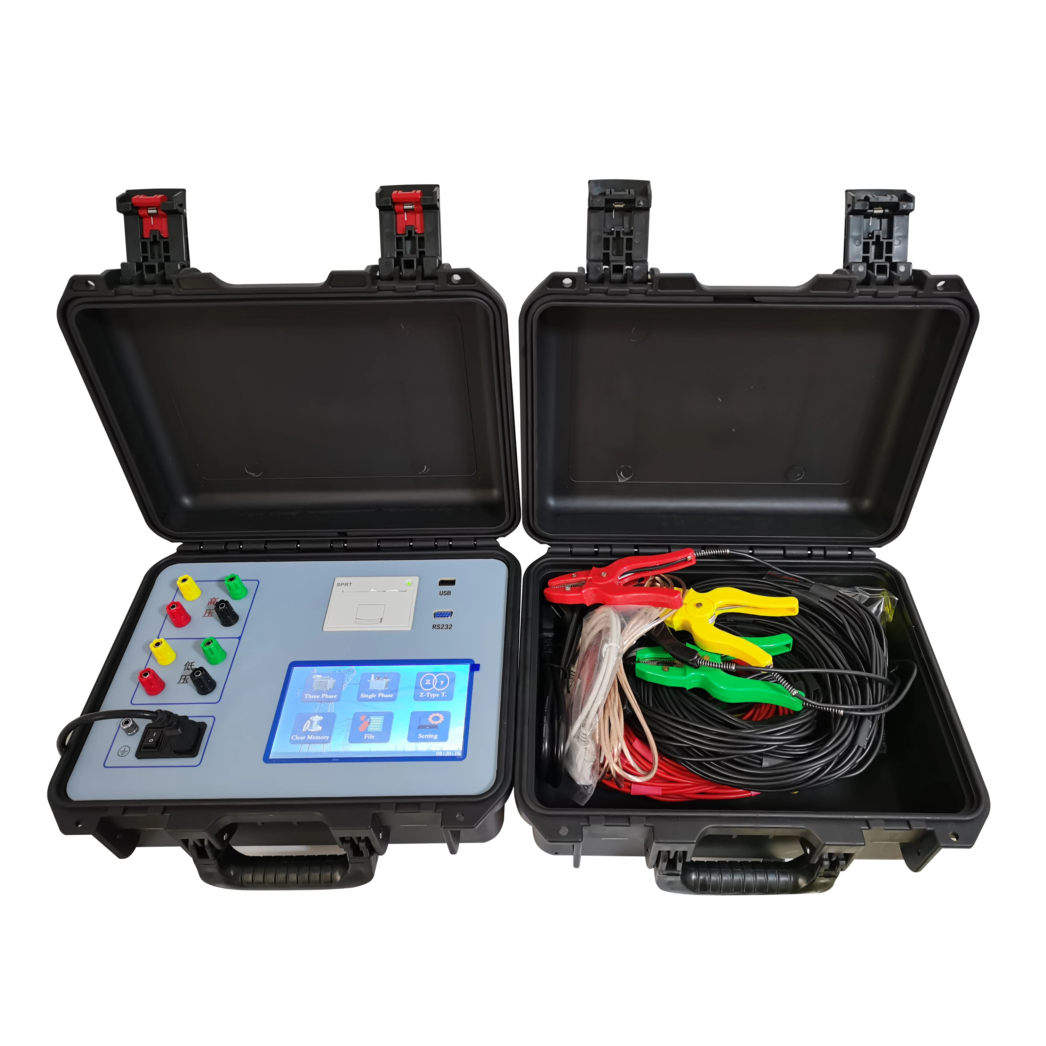 Push Electrical Three Phase Transformer Turns Ratio Meter Tester Ttr Tester