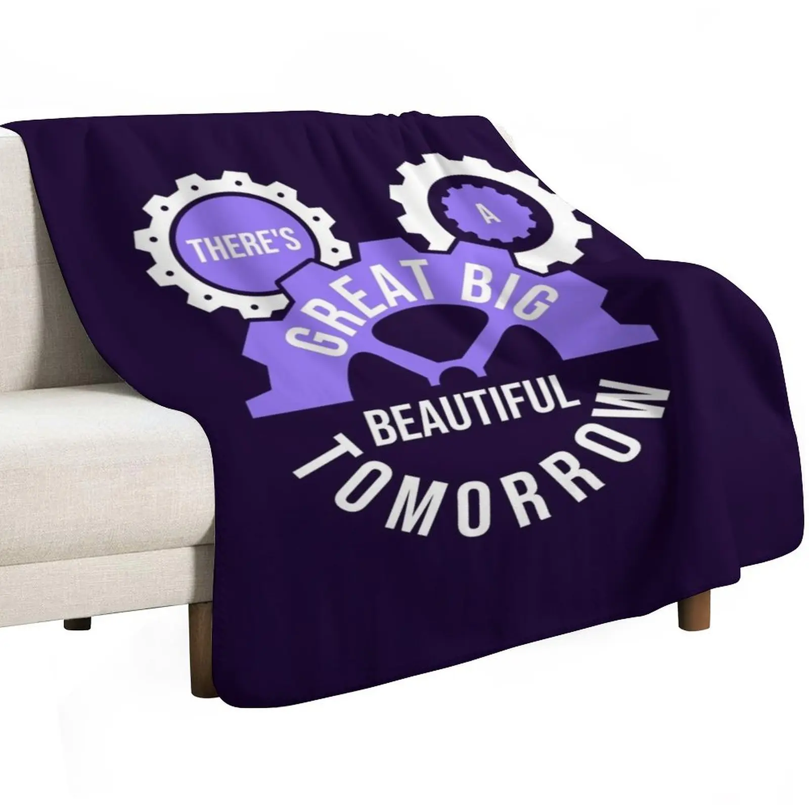 There's a Great Big Beautiful Tomorrow Throw Blanket Thin Luxury Designer Furrys Luxury Beautifuls decorative Blankets