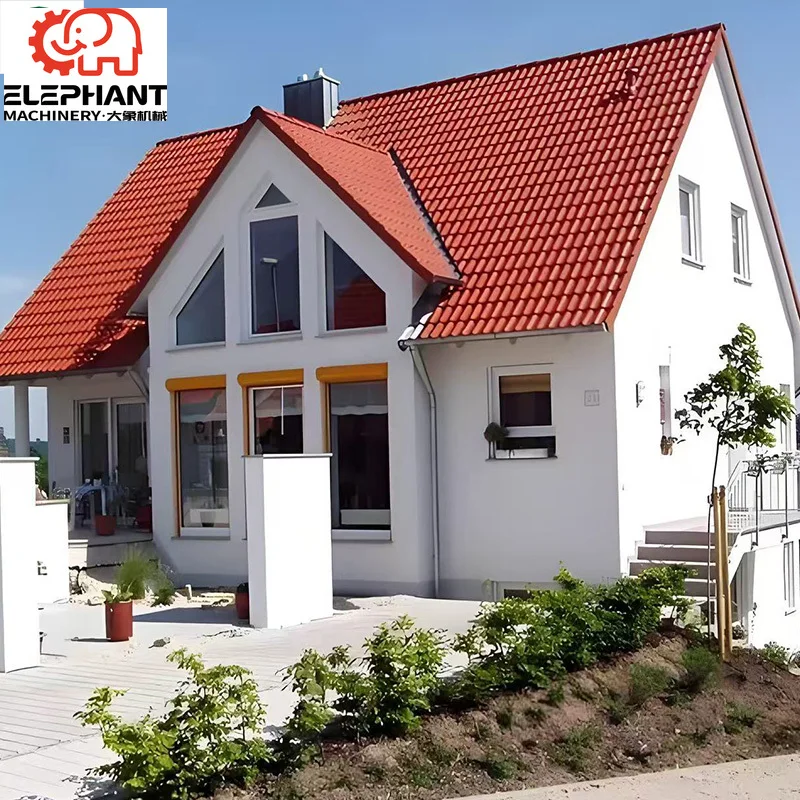 Customized Doors and Windows, Wet and Dry Separated Bathroom, air Energy Heating Modern Minimalist Light Steel Villa