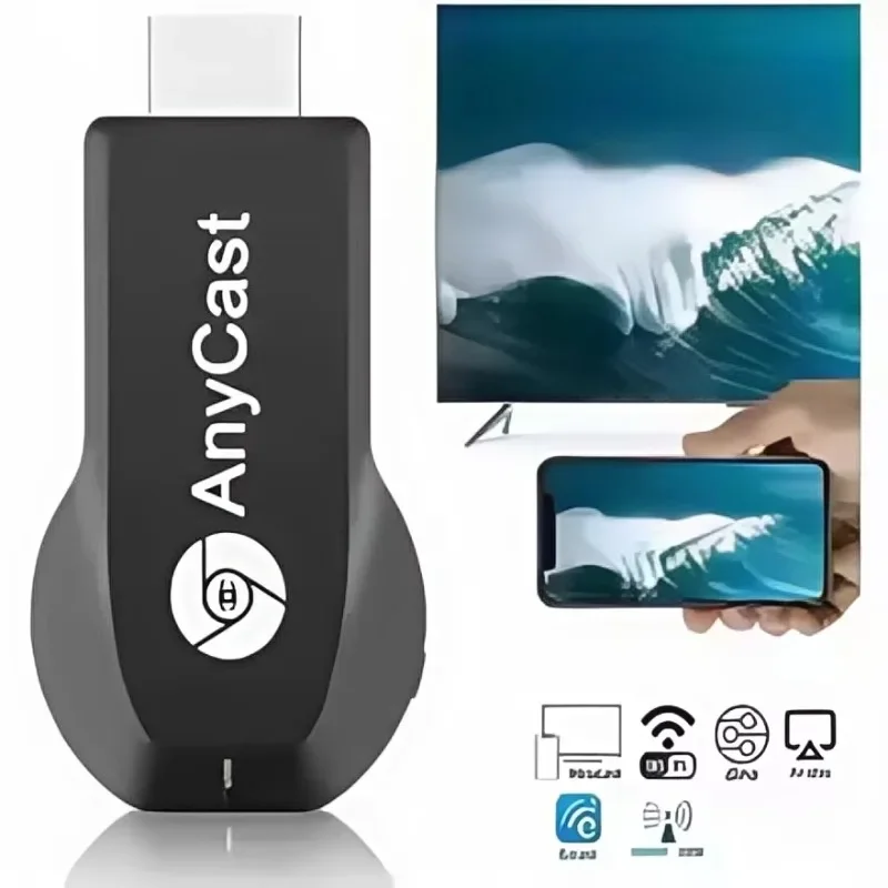 M2 Plus 1080P WiFi Display TV Stick Wireless Screen Mirroring Anycast Airplay Miracast DLNA for iOS Android Smartphone