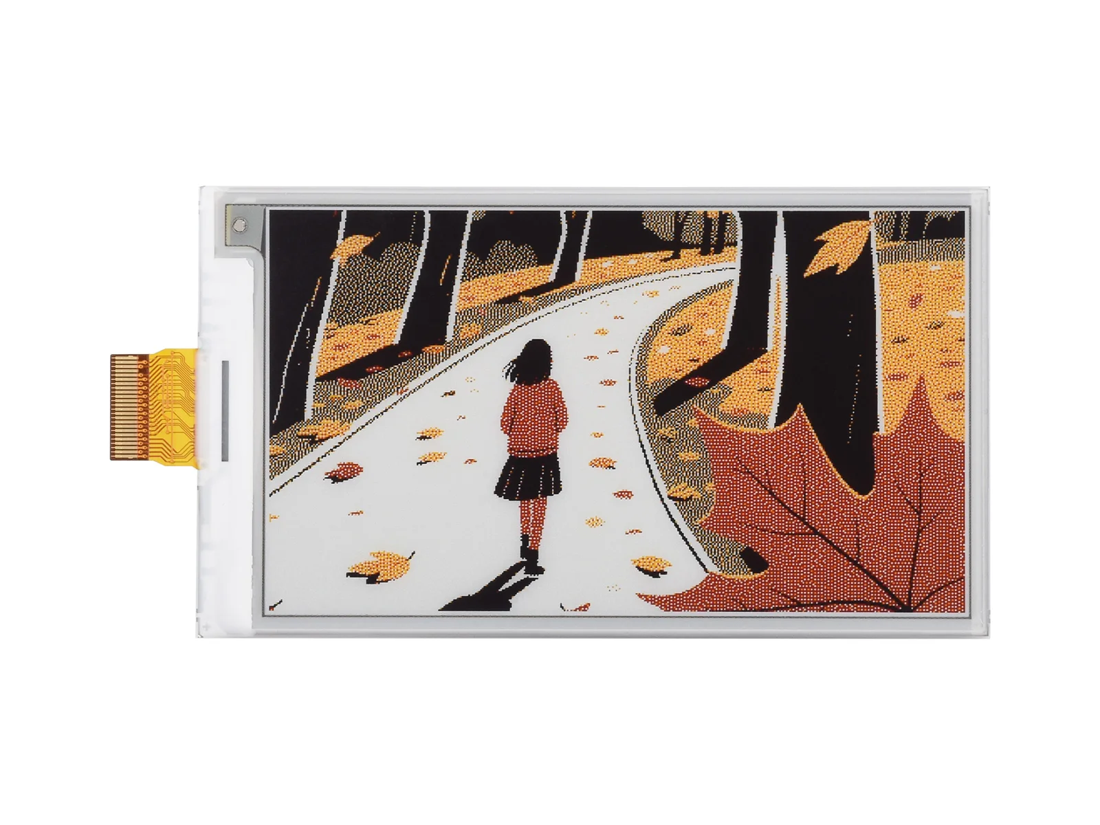 3.7inch e-Paper HAT+ (G),3.7inch E-Paper Display (G), E-Ink Display, 416 × 240 Pixels, Red/Yellow/Black/White, SPI Interface