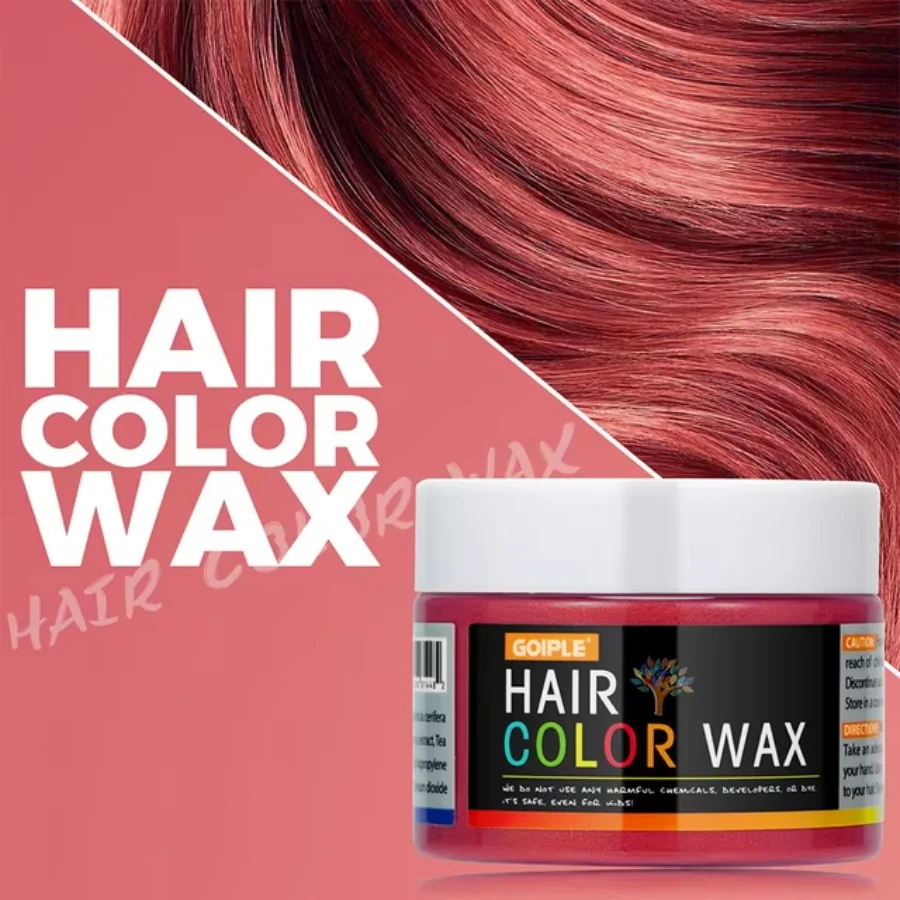 Valentijnsdag DIY Haarverf Modder Haar Kleurwas Makkelijk te Verwijderen Kleurcrème Eenmalige Haar-, Baard- en Wenkbrauwkleurproducten