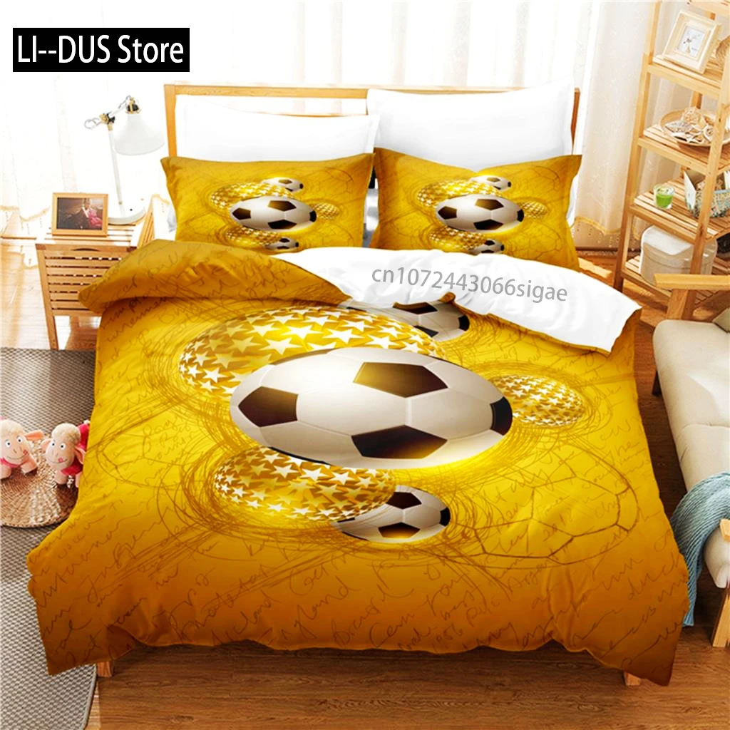 

Football Bedding Set Duvet Cover Set 3d Bedding Digital Printing Queen Size Bedding Set Fashion Design