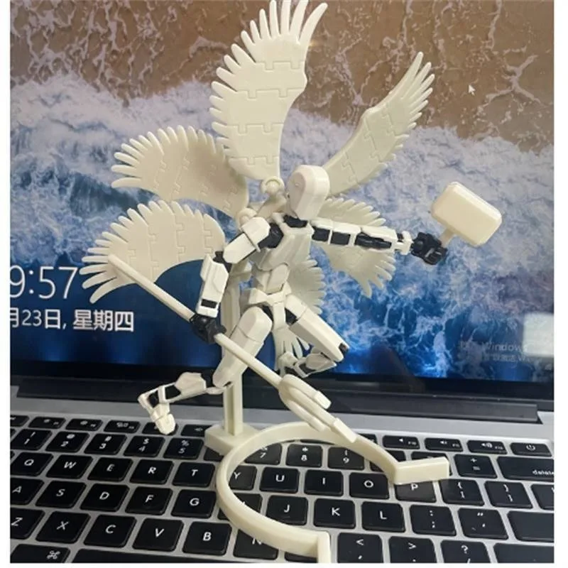 หุ่นยนต์การเปลี่ยนรูป Lucky 3D พิมพ์หุ่นรุ่น 13 ข้อต่อเคลื่อนย้ายได้ DIY ประกอบ Decompression ของเล่นเด็กของขวัญวันเกิด