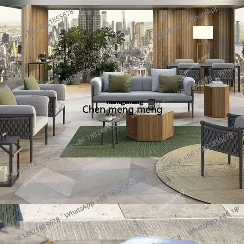 Home Stylish Garden Furniture Patio Rattan Sofa Chairs Table Sets Latest Design