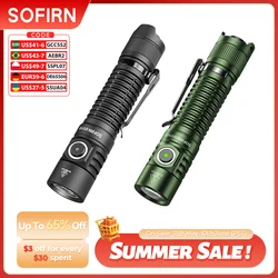 Sofirn SP31 V3 18650 Tactical Flashlight 2000lm SST40/519A Rechargeable Torch Throw 269M USB C IP68 EDC Tail Switch