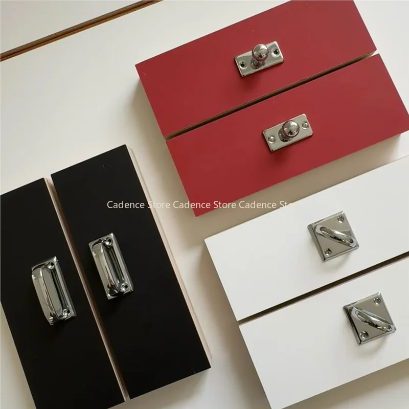 American Style Silver Cabinet Handles  Elegant Minimalist Pulls for Wardrobe, Drawer, Shoe Cabinet, Kitchen  Brushed Nickel Knob