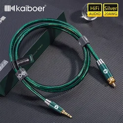 Kaiboer kabel RCA HiFi Jack 3.5mm do Rca Aux kabel Audio do miksera wzmacniacz dźwięku głośnik Adapter do telefonu