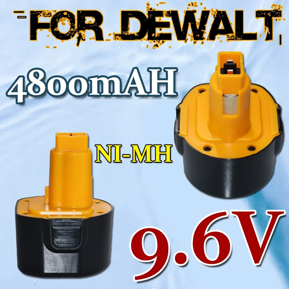 for Dewalt 9.6V 4800mAh Ni-MH Replacement Battery Compatible with DE9061 DE9062 DW9061 DW9062 DE9036 DW911 DW921 DW9614 DW050