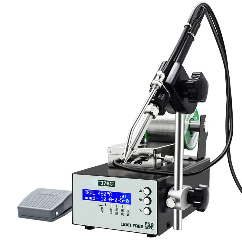 Small foot handle dual purpose high-power soldering iron digital display non sticking semi-automatic soldering machine