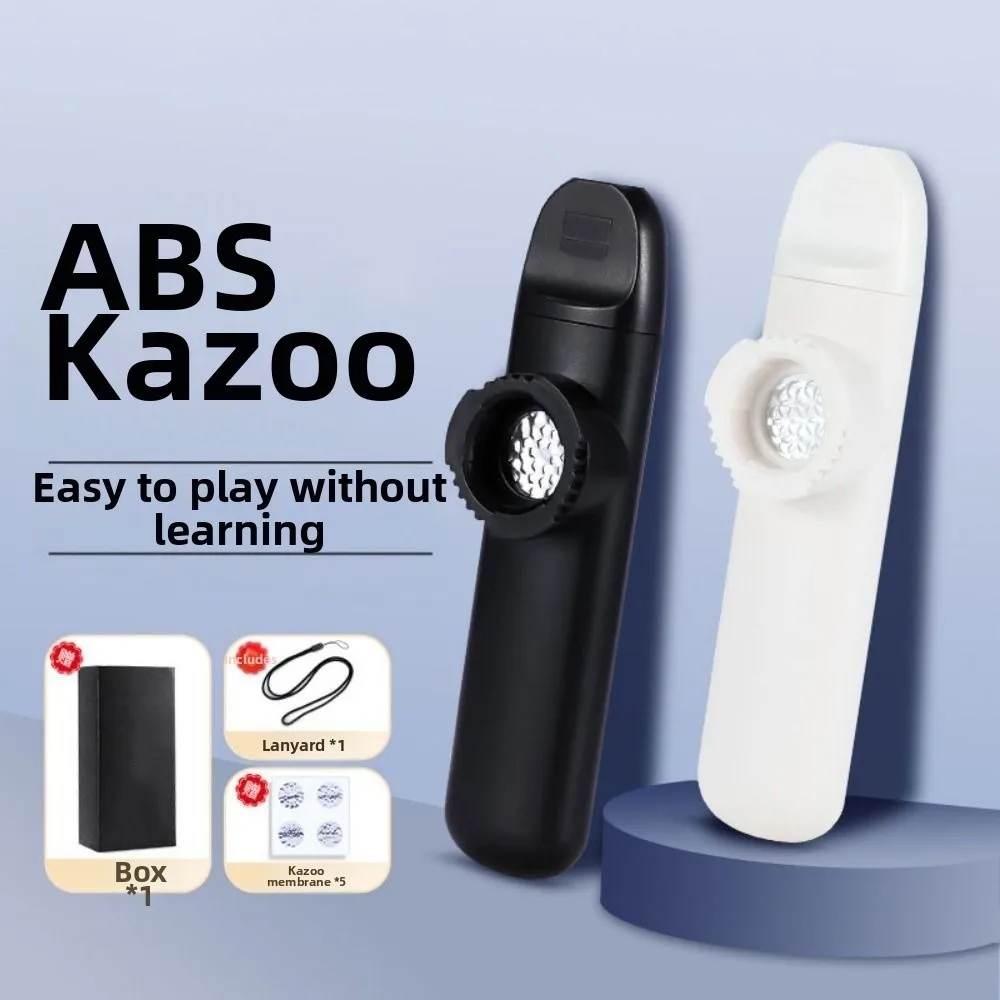 Creative Kazoo Instrument Professional Easy To Learn Wind Instrument Wear-resistant with Lanyard Accompaniment Kazoo Music Gift