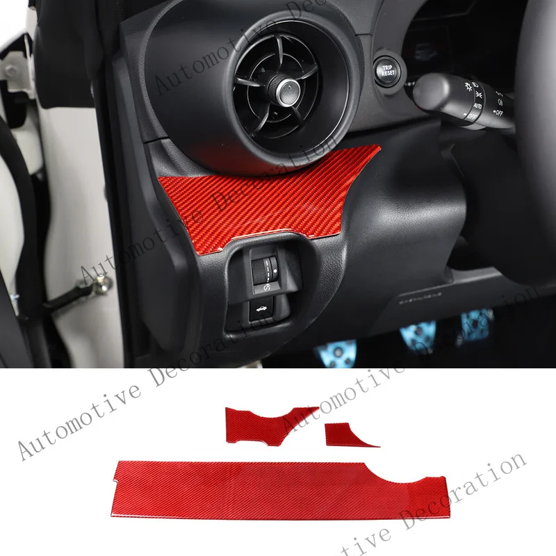 Z+ Red Carbon Center Console Dashboard Panel Trim Decor Sticker for Subaru BRZ 2022