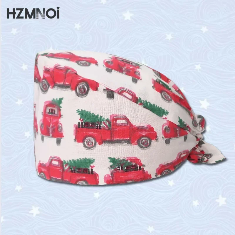 Tooth Dentist Scrub Caps Dental Printing Scrubs Hat for Women Surgicals Hat Women's and Men Operating Room Hat Medical Annex