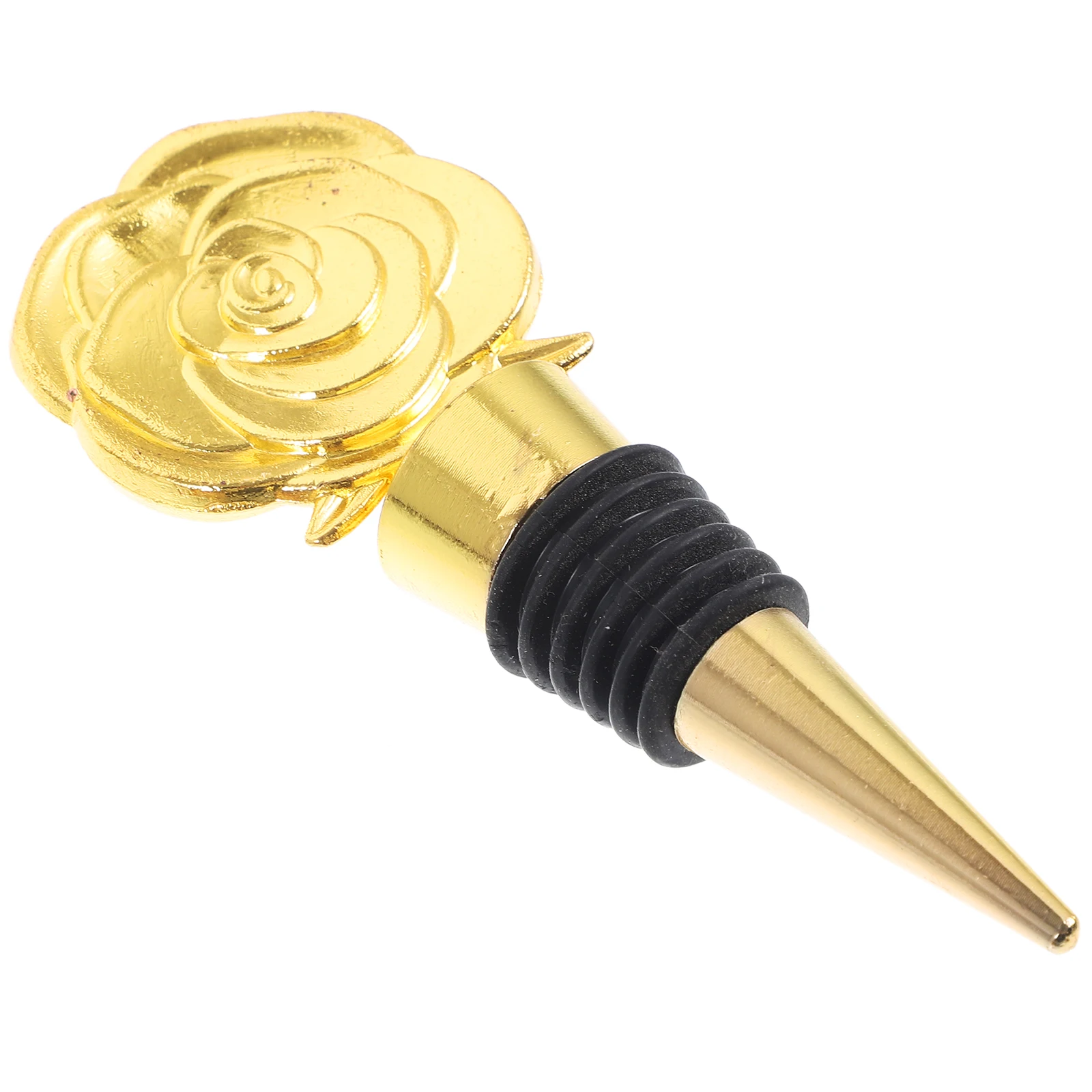 

Rose Shape Reusable Bottle for Beer Gifts Sealing Creative Stoppers Rose Shape Alloy Stopper Sealing Corks