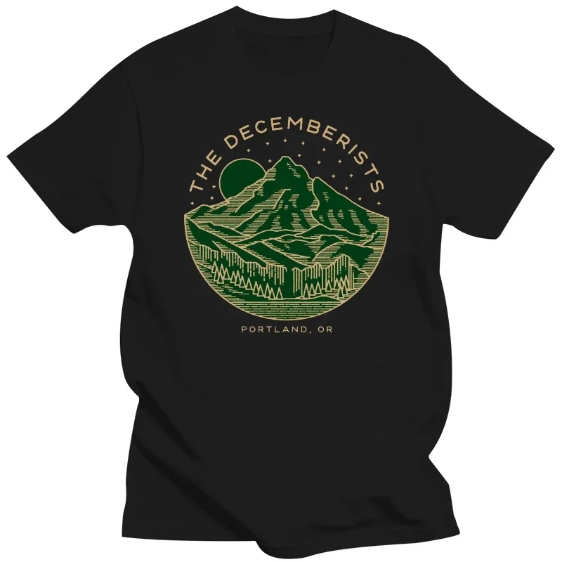 

rock band the king is dead Men's T shirt The DECEMBERISTS logo oversized t shirt