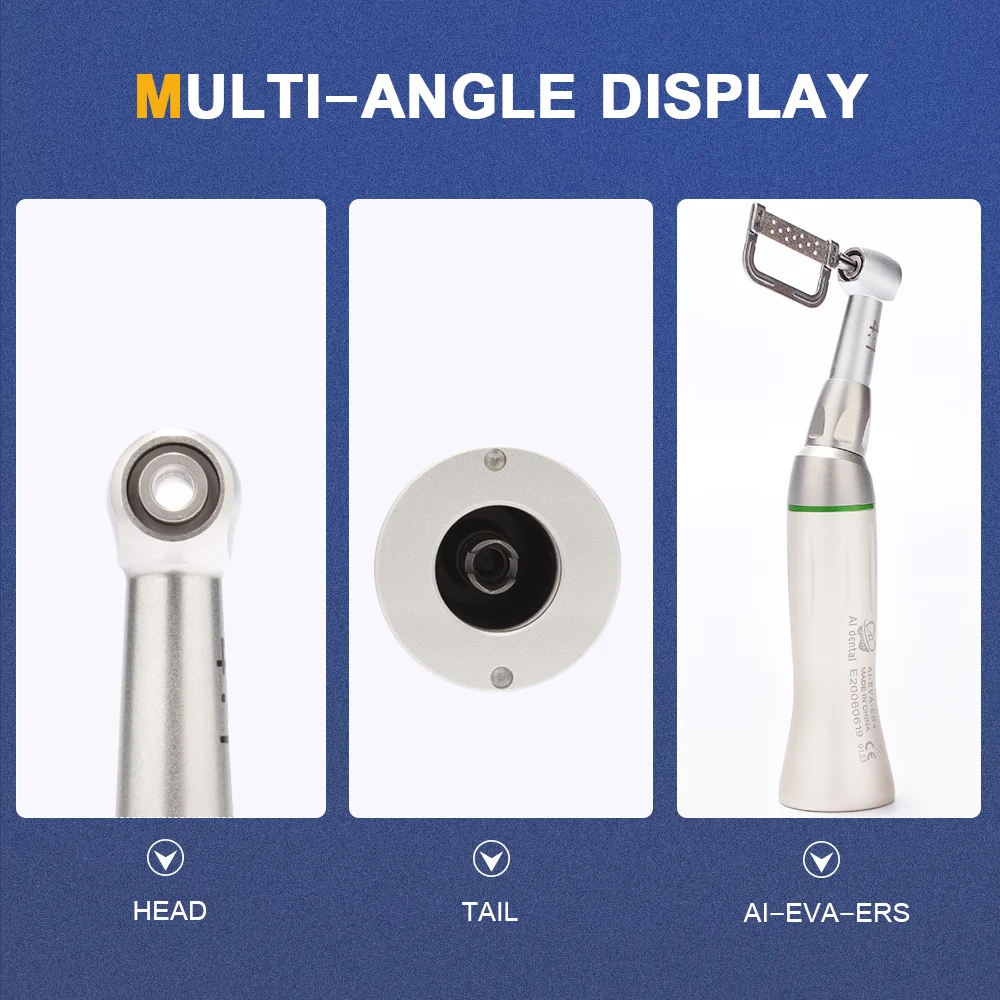 AI-EVA-ER4/EC Dental Vertical Reciprocating 4:1/1:1 Contra Angle Handpiece or Orthodontic Consumables Handle Kit with Saw Blade