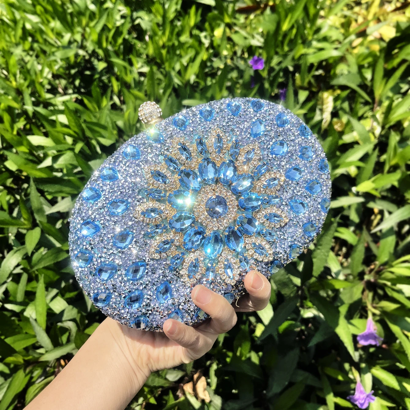 

handmade Rhinestones Evening clutch Bag Purses and handbag luxury Designer shoulder bag Shiny Crystal Clutch purse party bag