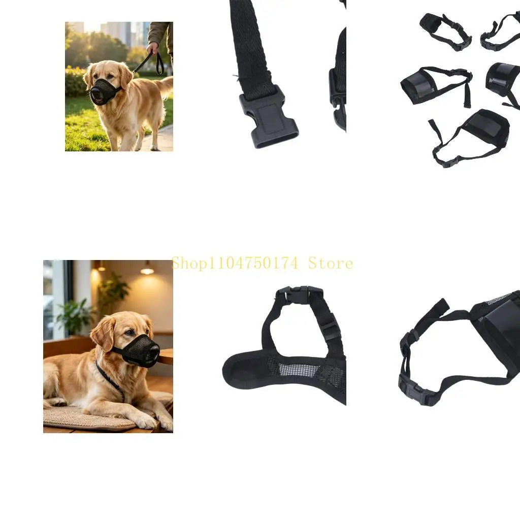 Soft Fabric Pet Mouth Cover Breathable for Daily Guidance and Routine Use Top Sale