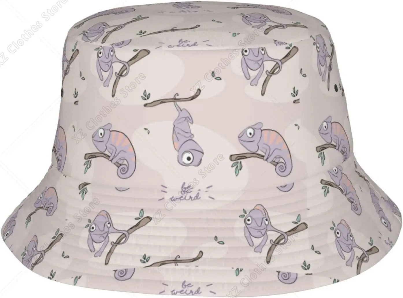 Lizard Bucket Hat Cute Fisherman Hat Chameleon Sun Hats Chameleon Caps Cute Animal Hats for Women Men Outdoor