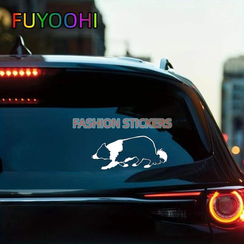 FUYOOHI Decal Border Collie Bumper Sticker Border Collie Dog Breed Stockdog Trendy Personalized Car Styling Decoration