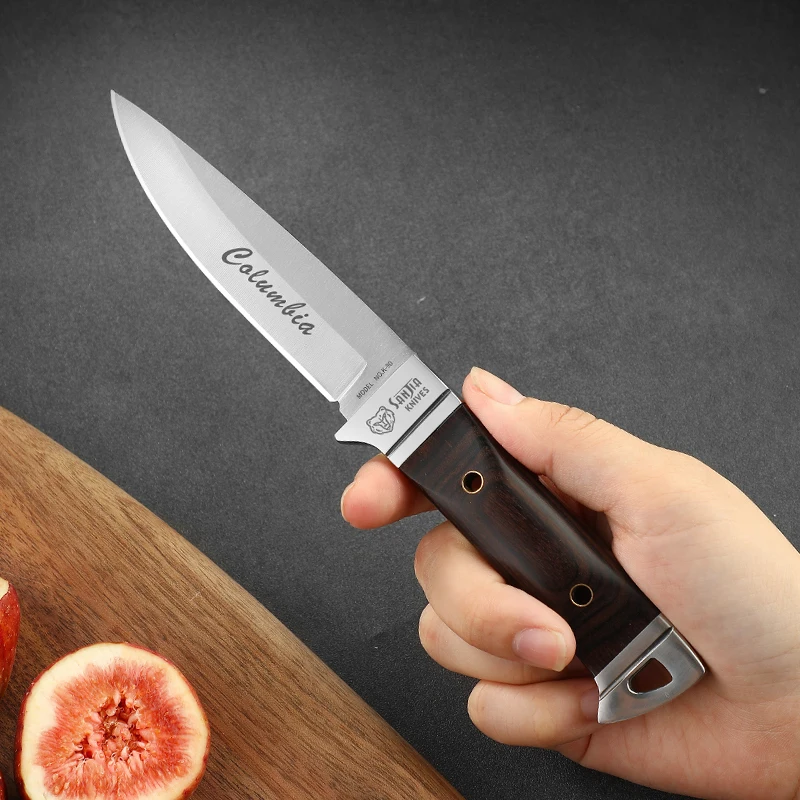 Outdoor knife hunting knives camping high quality profesional self-defense  multifunctional portable eating meat fruit knife