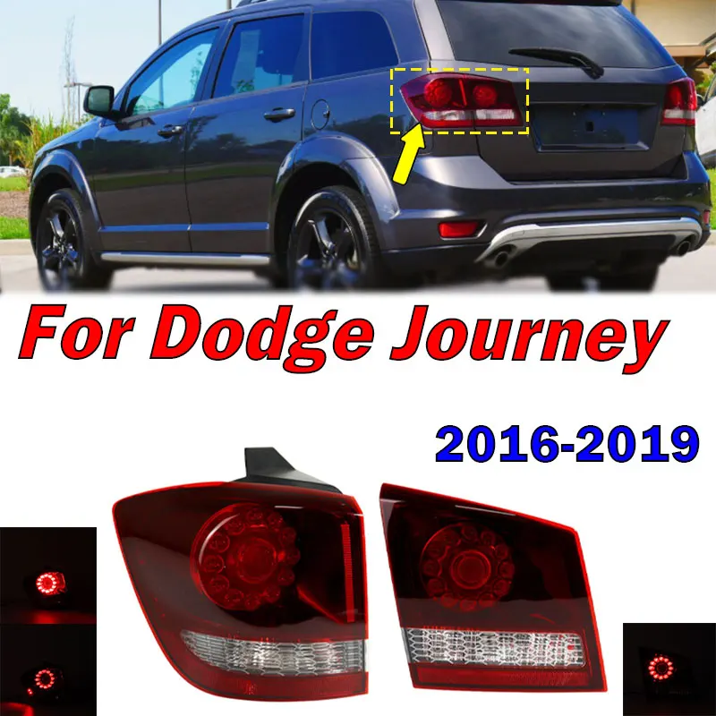 

For Dodge Journey JCUV 2016 2017 2018 2019 Car Rear Tail Light Brake Turn Signal Lamp Warning Brake Light Taillight Assembly
