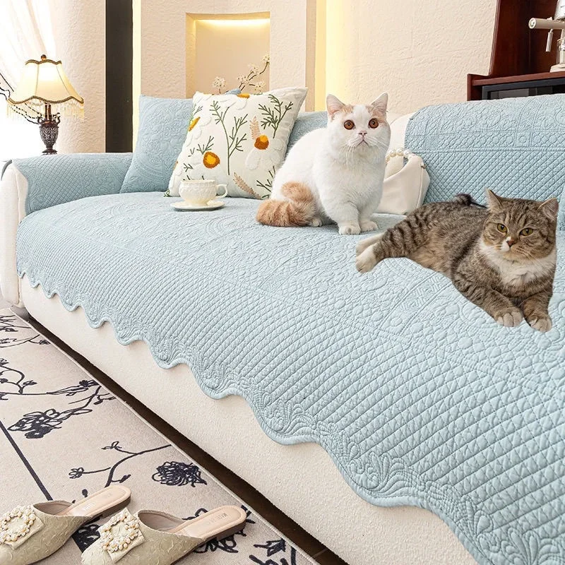 Cotton Universal Sofa Cover Luxury Sofa Cushion Cover Towel L Shape Couch Towel for Home Living Room Protector Funda Sofá 쇼파커버