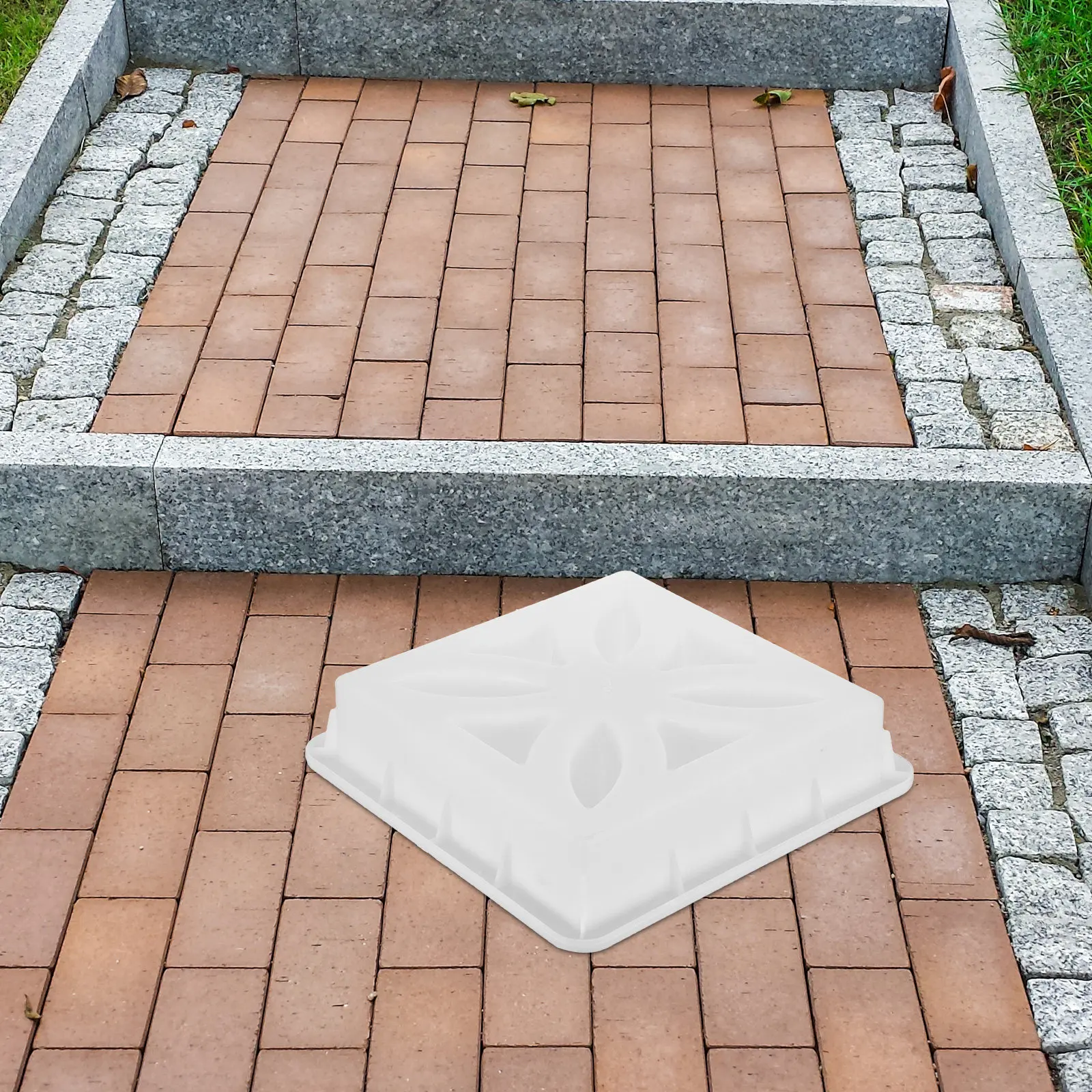 

Пластиковая форма для пустотелых бетонных блоков 11.81x11.81x2.76 дюйма, DIY формы для цемента для декора патио, дорожек, садовых стен