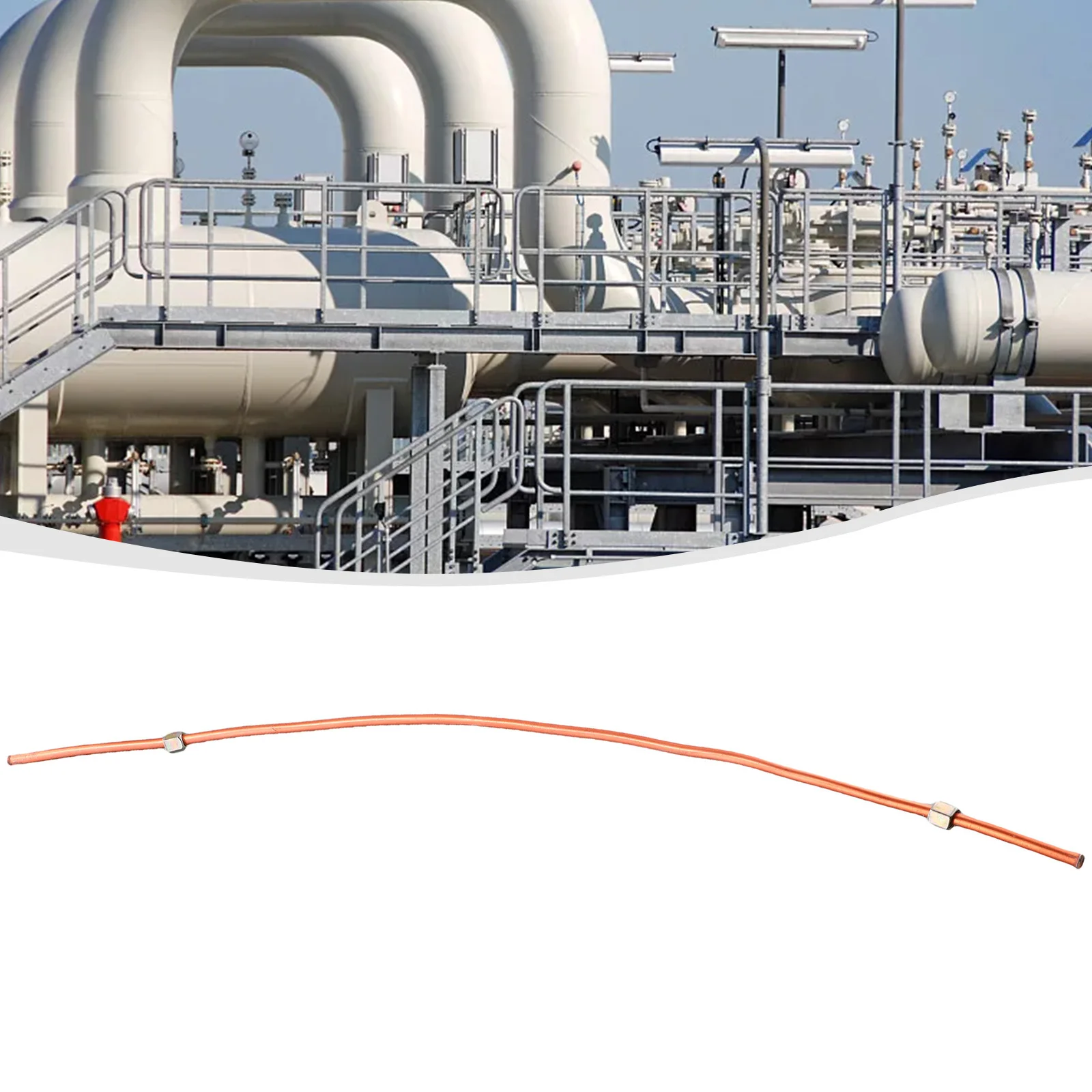 Exhaust Air Compressor Tube Thread Tools Parts Replacement Accessories Air Pipe Copper Tone Hex Nut New Arrival